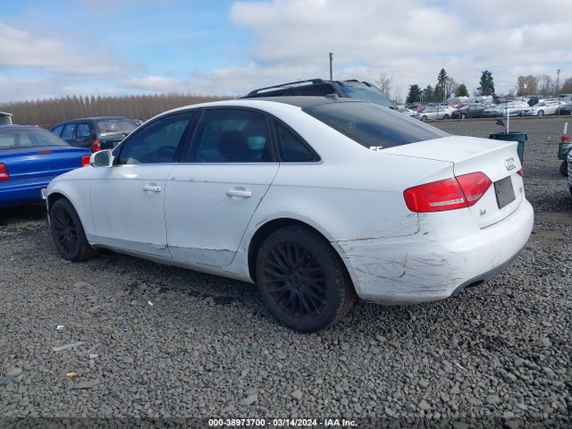 2011 Audi A4 2.0t Premium მანქანა იყიდება აუქციონზე, vin: WAUFFAFLXBA066632, აუქციონის ნომერი: 38973700