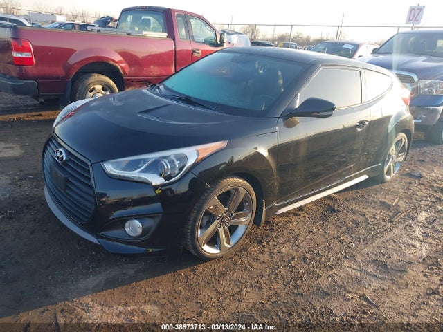 Hyundai Veloster Turbo W/black 2014 KMHTC6AE4EU211280 Image 2