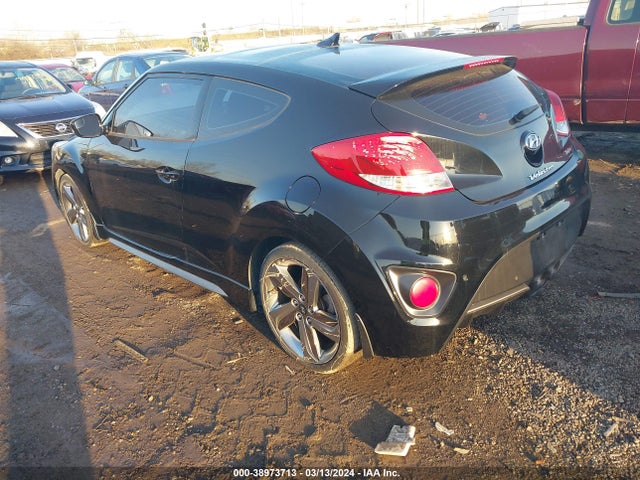 Hyundai Veloster Turbo W/black 2014 KMHTC6AE4EU211280 Image 3