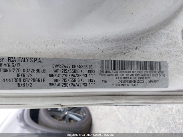 RAM Promaster City Tradesman 2017 ZFBERFAB9H6H05036 Image 9
