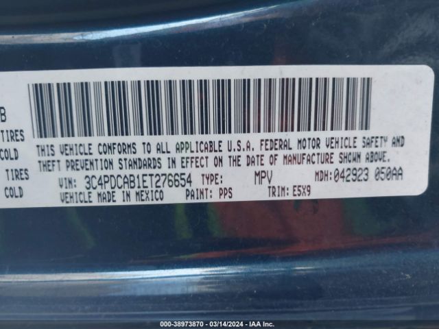 3C4PDCAB1ET276654 Dodge Journey American Value Pkg