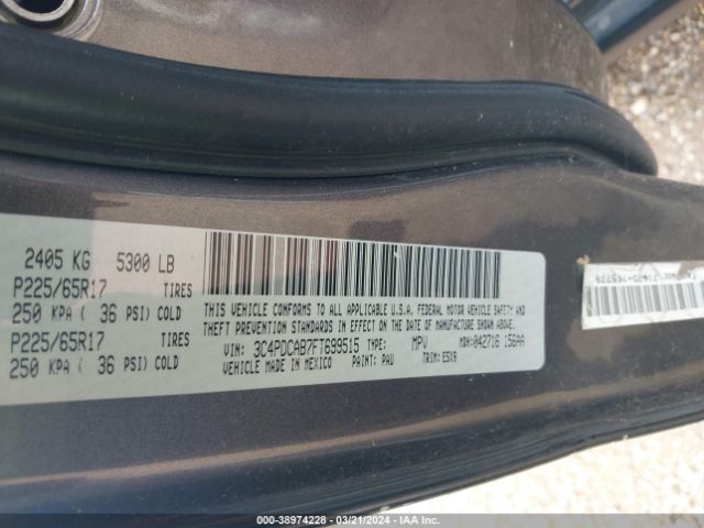 3C4PDCAB7FT699515 Dodge Journey American Value Pkg