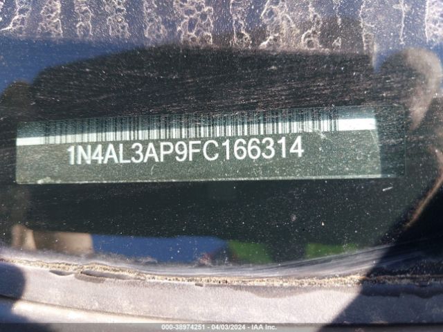 1N4AL3AP9FC166314 Nissan Altima 2.5/2.5 S/2.5 Sl/2.5 Sv