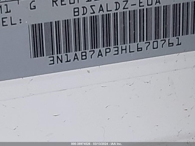 Nissan SENTRA SV 2017 3N1AB7AP3HL670761 Image 9