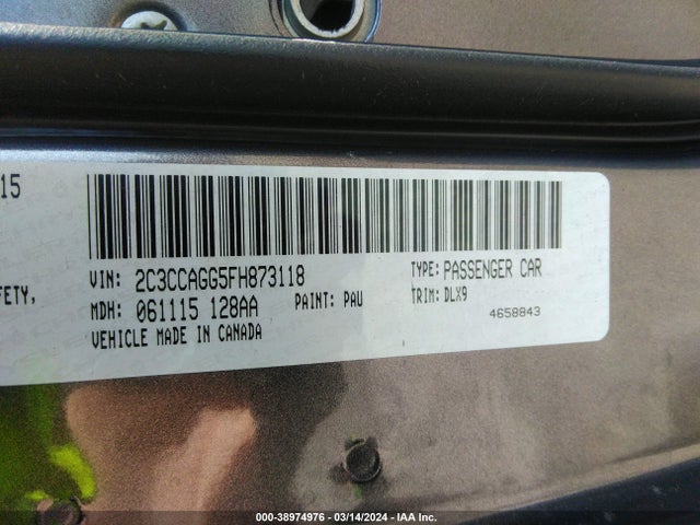 Chrysler 300 2015 2C3CCAGG5FH873118 Image 9