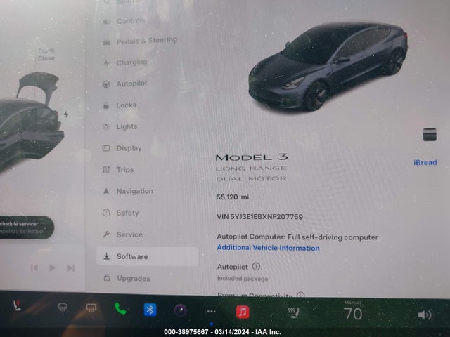 2022 TESLA MODEL 3 5YJ3E1EBXNF207759 Photo 6