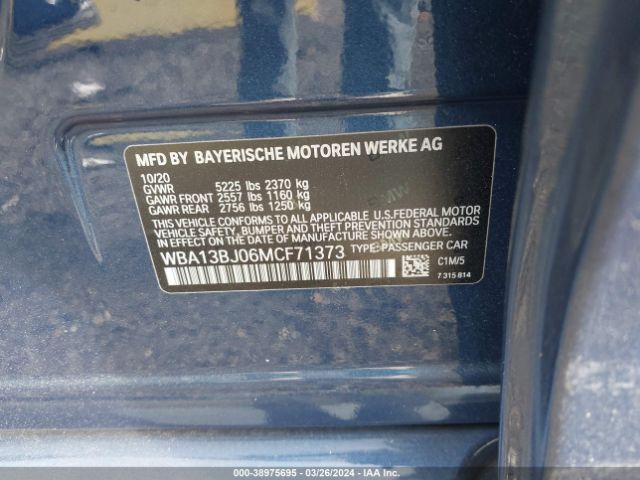 WBA13BJ06MCF71373 BMW 530i Xdrive