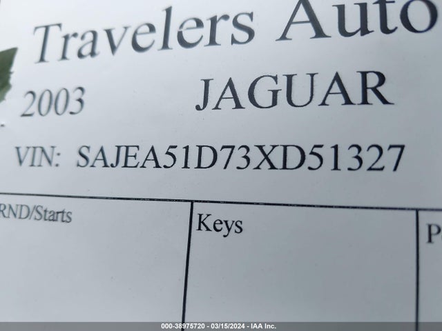 2003 JAGUAR X-TYPE SAJEA51D73XD51327 Photo 8