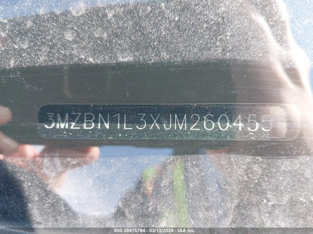 3MZBN1L3XJM260455 Mazda Mazda3 Touring