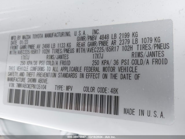 7MMVABCM2PN135104 Mazda Cx-50 2.5 S Preferred Plus