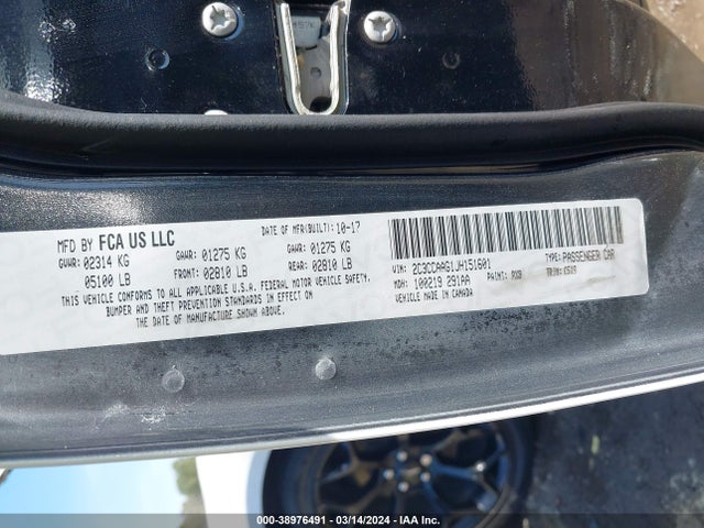 Chrysler 300 Touring 2018 2C3CCAAG1JH151601 Image 9