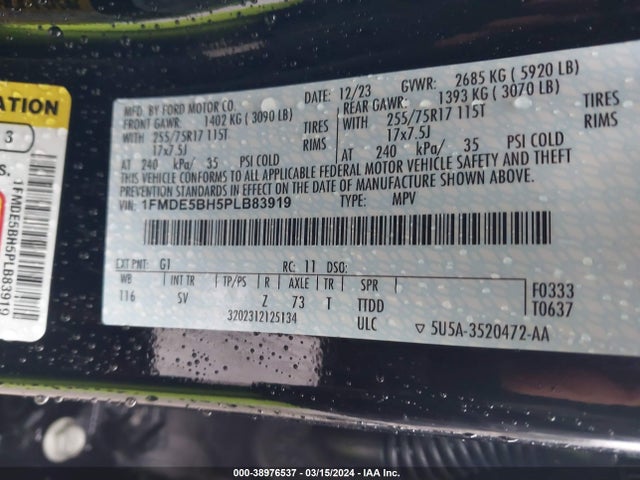 Ford Bronco Big Bend 2023 1FMDE5BH5PLB83919 Image 9