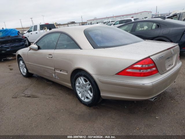 2002 MERCEDES-BENZ CL 500 WDBPJ75J62A022490 Photo 2