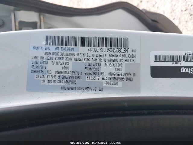 Mazda Cx-9 Touring 2021 JM3TCBCY7M0541142 Image 9