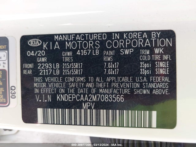KIA Seltos Lx 2021 KNDEPCAA2M7083566 Image 9