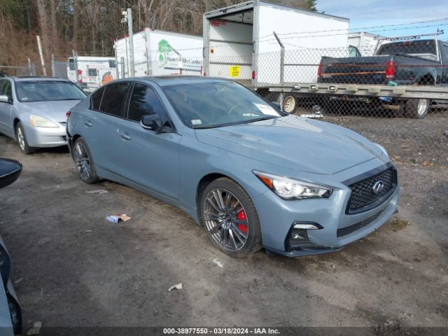 38977550 :رقم المزاد ، JN1FV7DR7NM390112 vin ، 2022 Infiniti Q50 Red Sport 400 Awd مزاد بيع