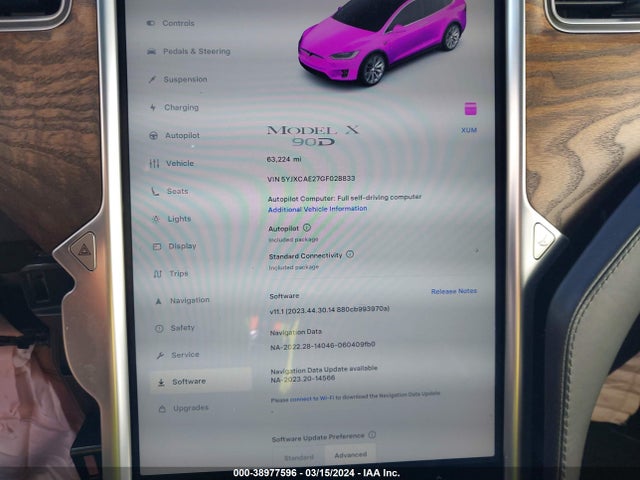 Tesla Model X 60d/70d/75d/90d 2016 5YJXCAE27GF028833 Image 7