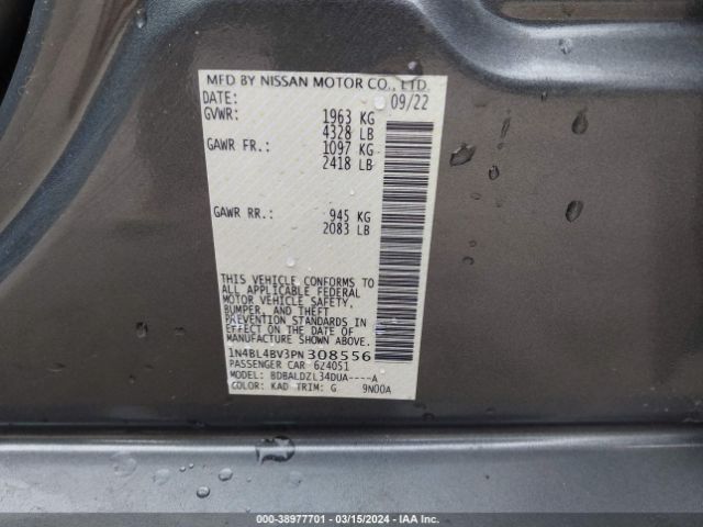 1N4BL4BV3PN308556 Nissan Altima S Fwd