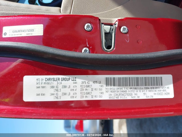 Jeep Patriot Latitude 2014 1C4NJRFB4ED792928 Image 9