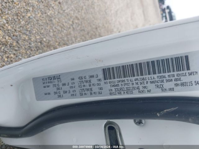 3C6UR5CL3GG129146 RAM 2500 Tradesman