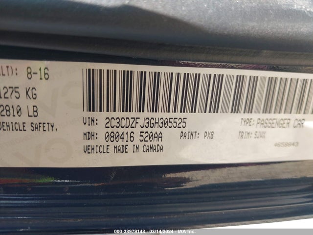 Dodge Challenger 392 Hemi Scat Pack Shaker 2016 2C3CDZFJ3GH305525 Image 9