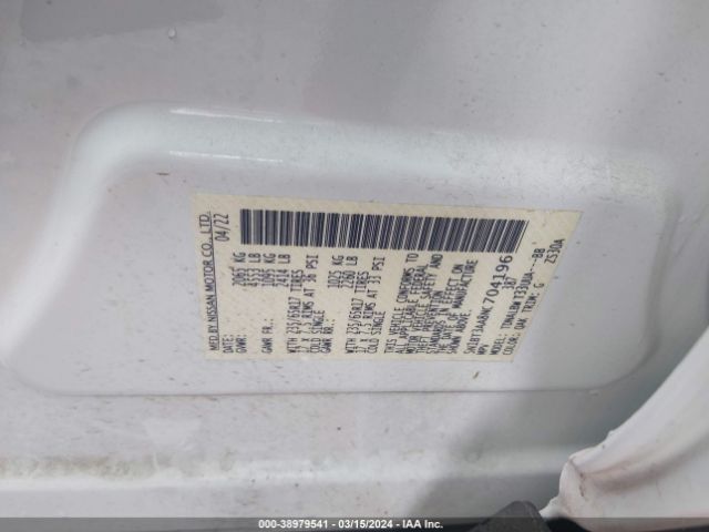 5N1BT3AA8NC704196 Nissan Rogue S Fwd
