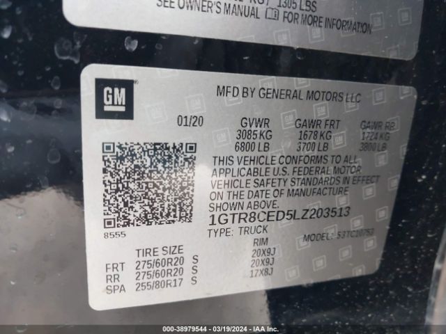 1GTR8CED5LZ203513 GMC Sierra C1500 Elevation