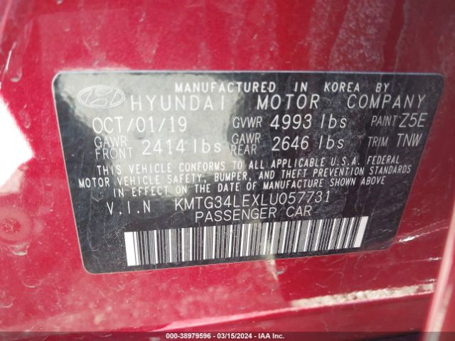 KMTG34LEXLU057731 Genesis G70 3.3t Awd