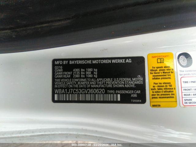 WBA1J7C53GV360620 BMW M235I