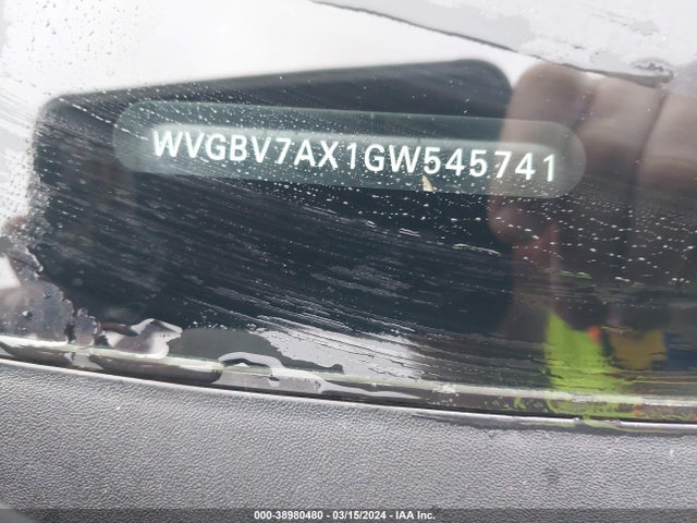 WVGBV7AX1GW545741 Volkswagen TIGUAN S