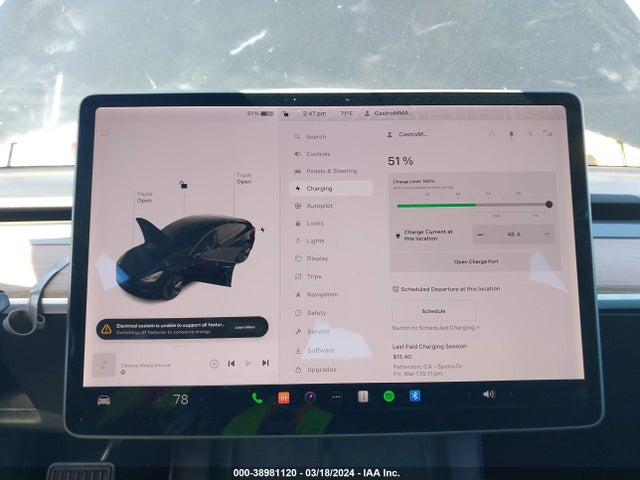 Tesla Model 3 Standard Range Plus Rear-wheel Drive 2021 5YJ3E1EA8MF878076 Image 17