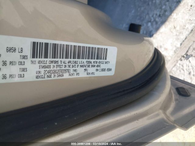 2C4RDGBG2ER229761 Dodge Grand Caravan American Value Pkg