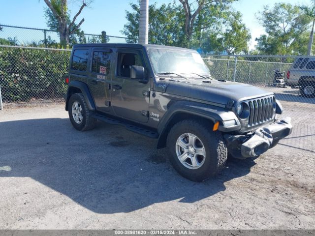 Auction sale of the 2019 Jeep Wrangler Unlimited Sport S 4x4, vin: 1C4HJXDG6KW577227, lot number: 38981620