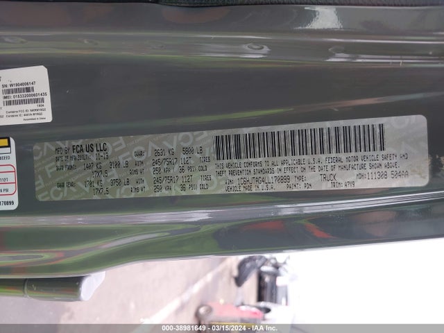 1C6HJTAG4LL170899 Jeep Gladiator Sport S 4x4