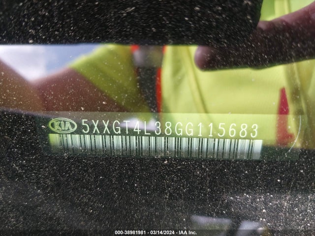 KIA Optima Lx 2016 5XXGT4L38GG115683 Image 9