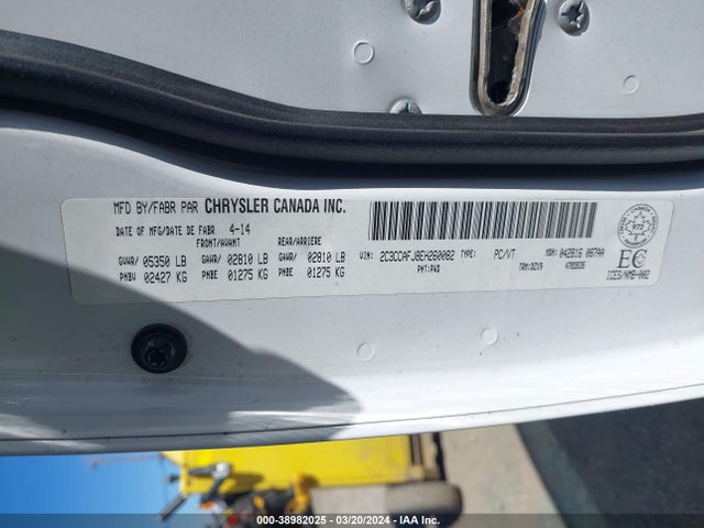 Chrysler 300 Srt 2014 2C3CCAFJ8EH260082 Image 9