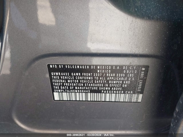 3VWPL7AJ6EM606443 Volkswagen Jetta Sportwagen 2.0l Tdi