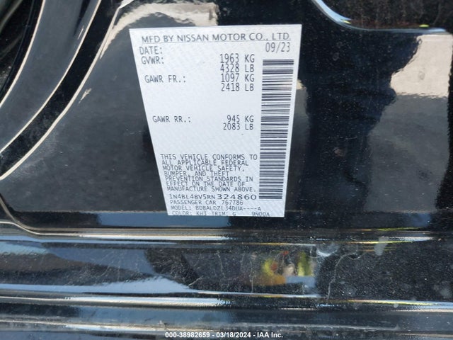 Nissan Altima S Fwd 2024 1N4BL4BV5RN324860 Image 9