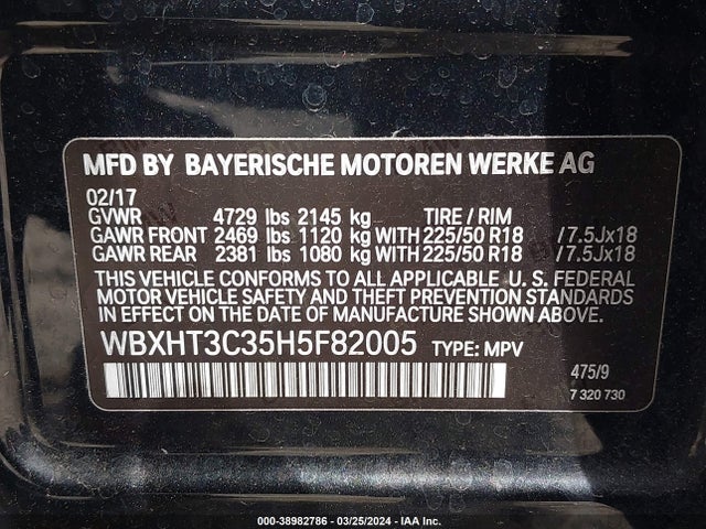 WBXHT3C35H5F82005 BMW X1 Xdrive28i