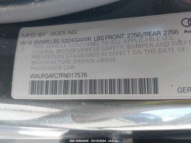 WAUFGAFC7FN017576 Audi A6 3.0t Premium Plus