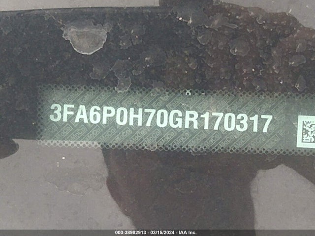 Ford FUSION SE 2016 3FA6P0H70GR170317 Image 9