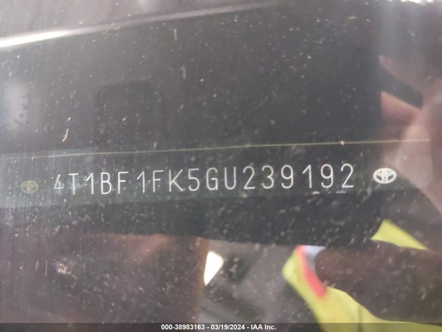 Toyota CAMRY SE 2016 4T1BF1FK5GU239192 Image 17