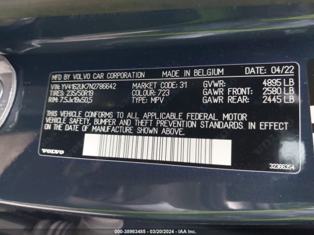 YV4162UK7N2786642 Volvo Xc40 T5 Momentum