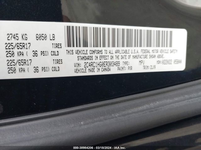 2C4RC1HG0ER303489 Chrysler Town & Country S