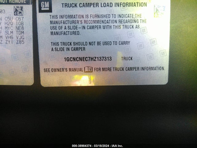 Chevrolet Silverado 1500 Wt 2017 1GCNCNEC7HZ137313 Image 9