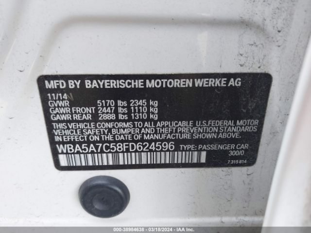 WBA5A7C58FD624596 BMW 528i Xdrive