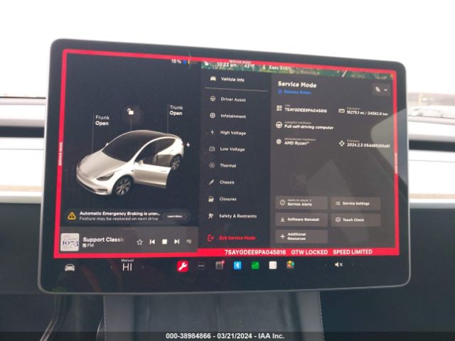 7SAYGDEE9PA045816 Tesla Model Y Awd/long Range Dual Motor All-wheel Drive