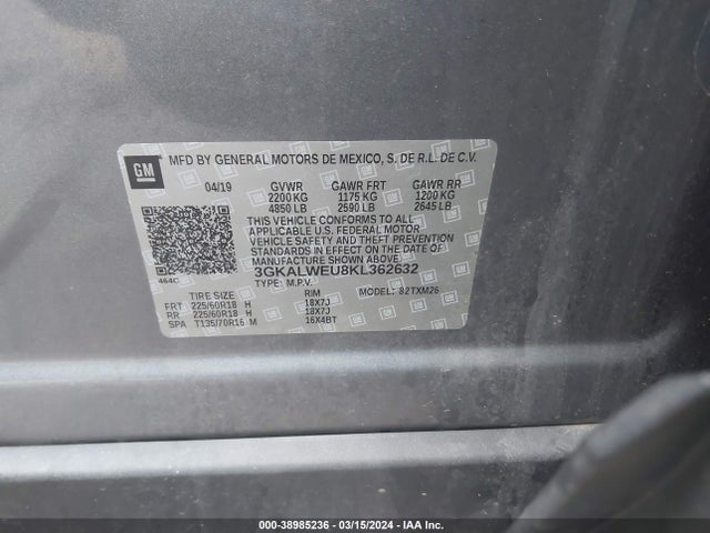GMC Terrain Slt Diesel 2019 3GKALWEU8KL362632 Image 9