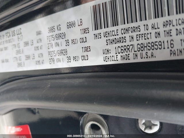 1C6RR7LG8HS859116 RAM 1500