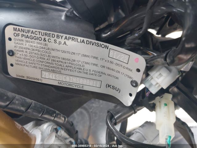 2022 APRILIA RS ZD4KSUG03NS000011 Photo 9